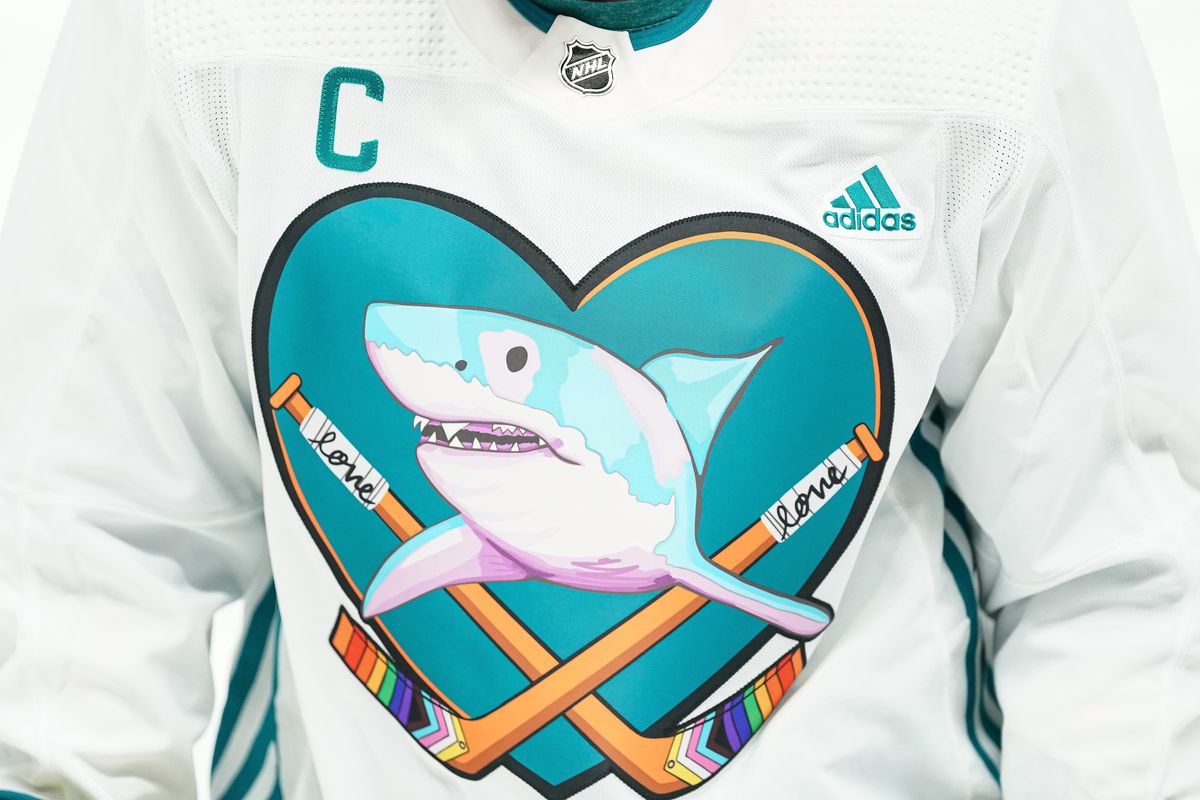 San Jose Sharks goalie refuses to wear LGBTQ-themed warmup jersey for NHL  Pride Night in 2023